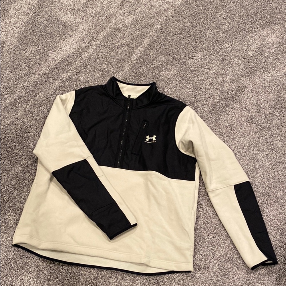 Under Armour Men's Khaki Base ColdGear Infrared Half Zip Size: XXL